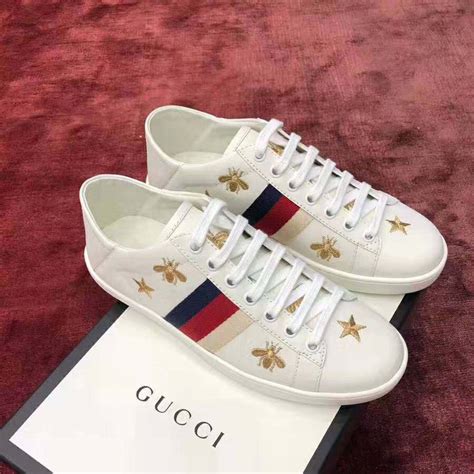 gucci ace embroidered bees and stars|gucci ace sneakers with bee.